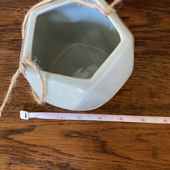 Hanging planter flower pot boho modern geometric - Picture 4 of 7